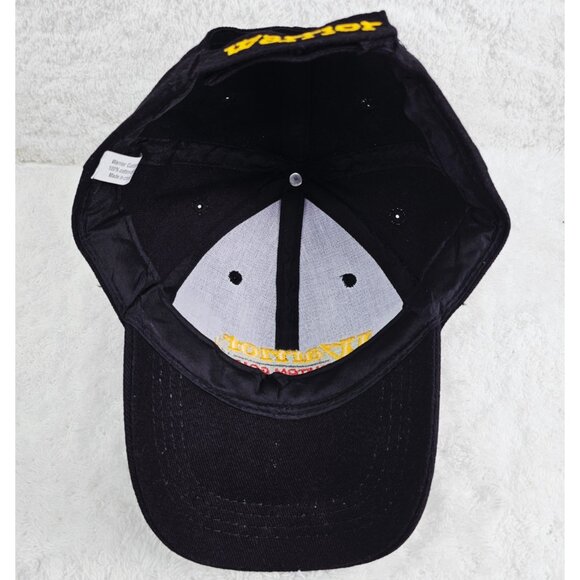 Warrior Custom Golf Promotional Advertising Black Baseball Cap Hat Adjustable - Picture 9 of 11